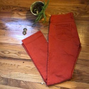 Burnt orange bootcut jeans